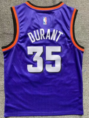 Maillot Phoenix Suns 35 Durant Enfant Classic Edition Violet