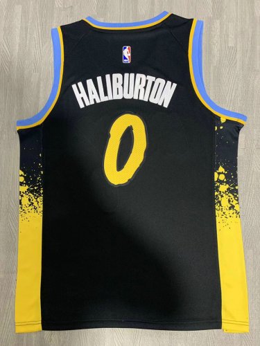 Maillot de Basket 0 Haliburton Indiana Pacers 2023-24 City Edition