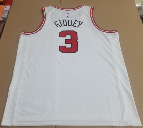 Maillot de Basket 3 Giddey Chicago Bulls Blanc