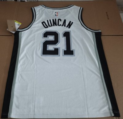 Maillot 21 Duncan Spurs Blanc