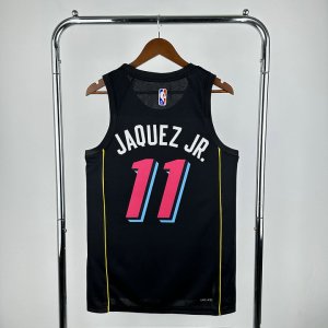 Maillot Miami Heat 11 JAQUEZ JR. 2022-23 City Edition Noir