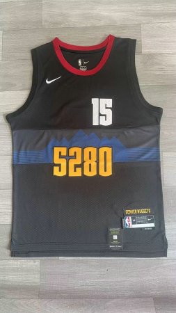 Maillot Basket 15 Jokic Nuggets 2023-24 City Edition Noir