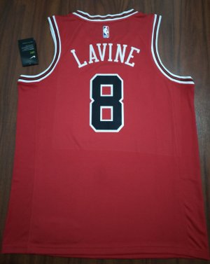 Maillot Basket 8 Lavine Bulls Retro Rouge