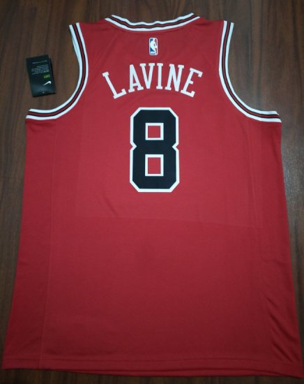 Maillot Basket 8 Lavine Bulls Retro Rouge