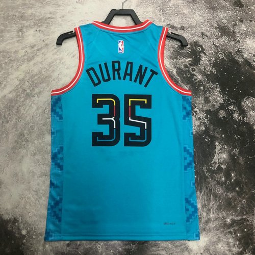 Maillot Phoenix Suns 35 Durant 2022-23 City Edition Bleu