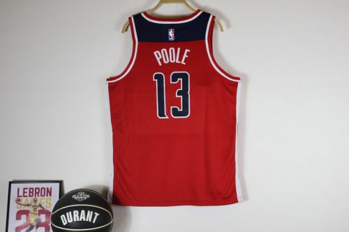 Maillot de Basket Washington Wizards 13 Poole Rouge