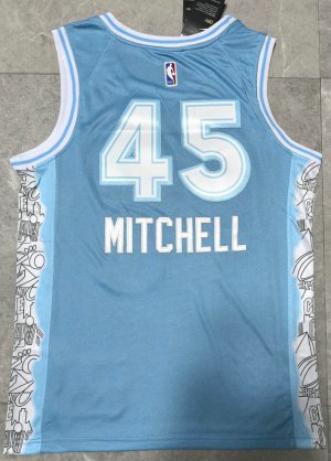 Maillot Basket 45 Mitchell Cleveland Cavaliers 2024-25 City Edition Bleu