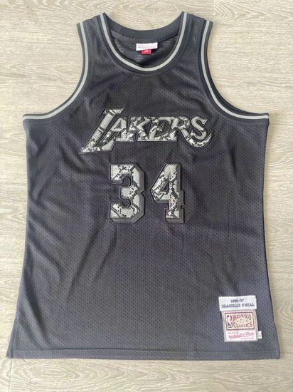 Maillot Shaquille O'Neal Los Angeles Lakers 1996-97 Noir