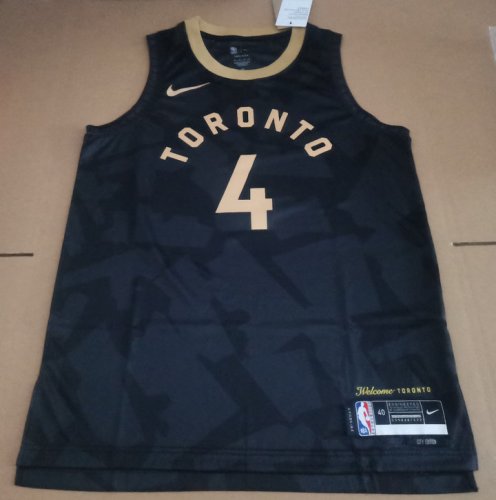 Maillot Toronto Raptors 4 Barnes 2023 City Edition Noir