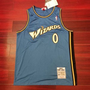 Maillot de Basket 0 Arenas Wizards 2003-04 Vintage Bleu