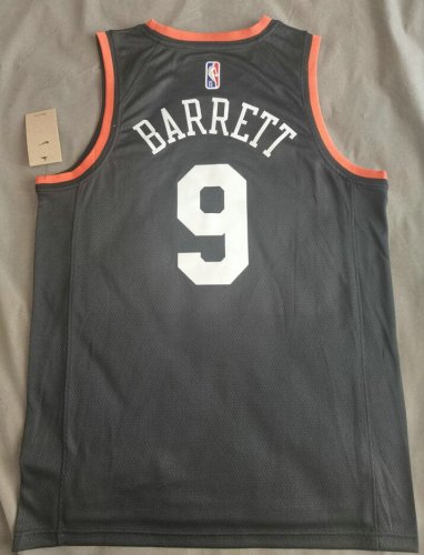 Maillot de Basket 9 Barrett Knicks 75th Anniversary MVP Edition Noir