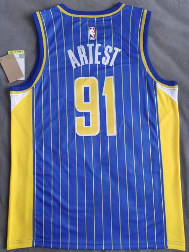 Maillot de Basket 91 Artest Pacers 2020-21 City Bleu