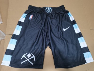 Short NBA Denver Nuggets Noir Bleu